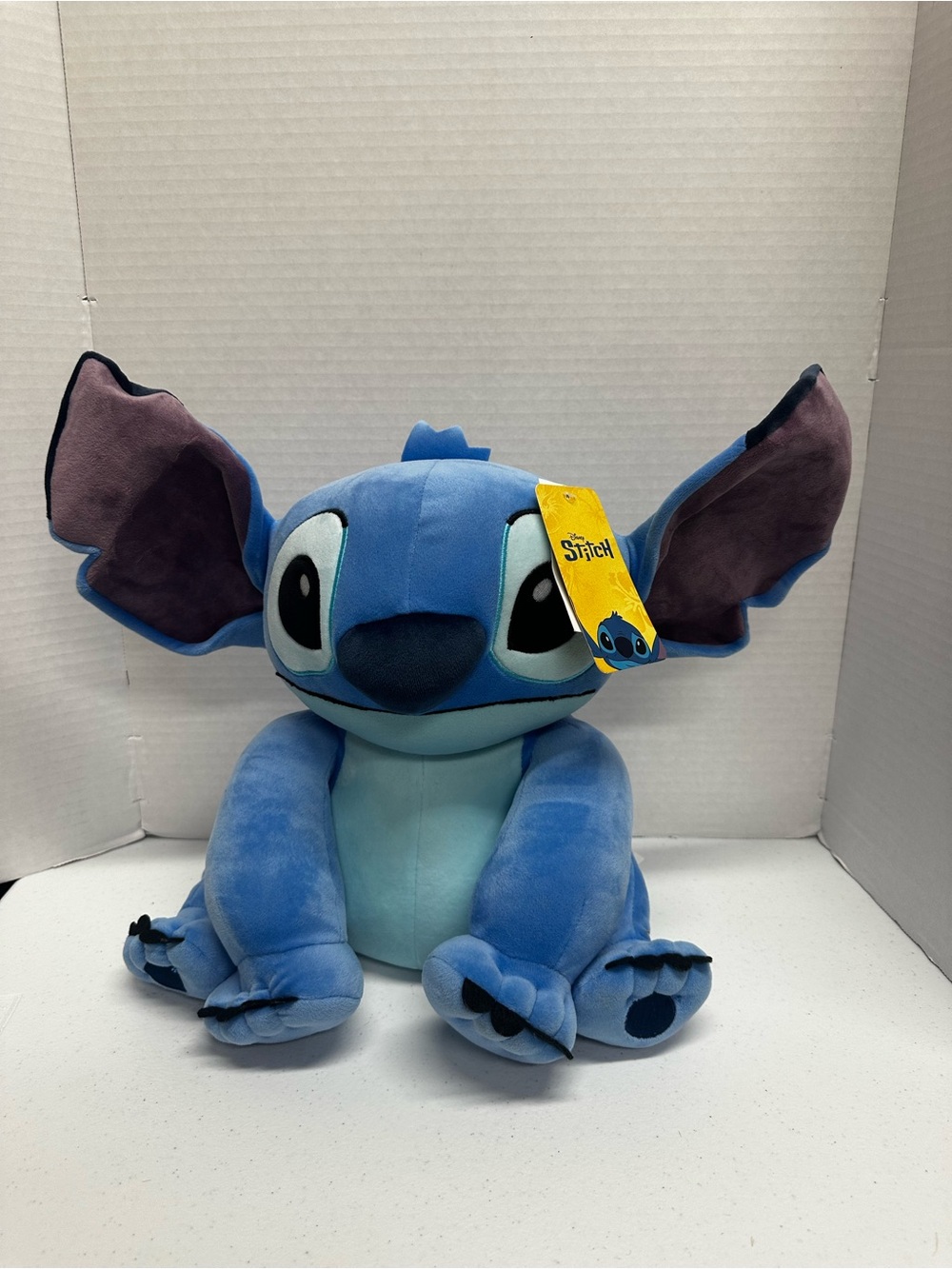 Disney Blue Stitch Plush with Purple Ear Details
